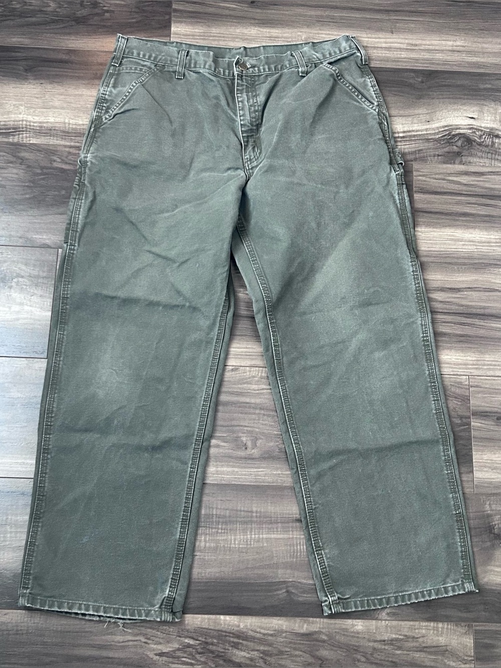 Carhartt B11 MOS Dungaree Fit Carpenter Pants Mens 36x30 Actual (36x29) Wide Leg